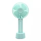 Вентилятор ручний акумуляторний Portable Fan Blue з підставкою та USB-зарядкою (54522B) - зображення 1
