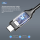 Кабель Orico USB4, 100 Вт, 8K 0.8 м Black (U4C08-BK-BP) - зображення 7