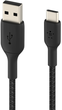 Кабель Belkin Braided C-A 2M Black (CAB002BT2MBK) - зображення 1