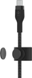 Кабель Belkin USB-C to LTG Braided Silicone 3 м Black (CAA011BT3MBK) - зображення 4