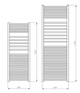 Рушникосушка Acova Angora 1332x500 Хром - зображення 6