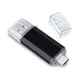 64Gb флешка двухсторонняя USB 3.1 + Type-C, 135/78 мБ чтение/запись, черная, флеш память накопитель OTG - изображение 4