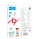 Кабель зарядки Hoco X87 Magic silicone 20W Type-C to Lightning, 1м red - зображення 2