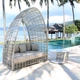 Столик приставний із ротанга Surabaya Daybed Off White - зображення 4