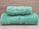 Набір турецьких бамбукових махрових рушників Zeron 50х90+70х140 Bamboo Agaс Desen зелений 3 - зображення 1