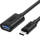 Подовжувач Unitek Y-C476BK USB-C - USB 0.2 м Black (Y-C476BK) - зображення 4