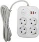 Мережевий фільтр XoKo SP-4-2-1 4 розетки, 3 USB, 2 м White (XK-SP-4-2-1-WH) - зображення 1