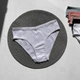 Женские трусы Слипы Ouno 6400 в рубчик, Серые S/M - изображение 1