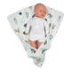 Пеленка муслиновая NL Baby Цветы Белый/Зеленый 80 х 80 см - изображение 7