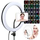 Кольцевая LED RGB лампа 33см, от USB, с держателем для телефона, MJ33 - изображение 7
