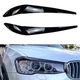 Вії на передні фари BMW X3 F25 2014-2017 S&T (чорний глянець) - изображение 1