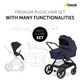 Коляска Hauck 2 в 1 Walk N Care (Dark Navy Blue) (16545-4) - изображение 5