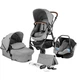 Візок Kinderkraft 3 в 1 Moov Gray Melange (KKWMOOVGRYM0NC) (5902533915019) - зображення 1