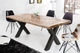 Дизайнерский Кухонный обеденный стол из натурального дерева Loft Design 160x80x75h Черный / Дерево ATL146 - изображение 2