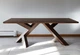 Дизайнерский Кухонный обеденный стол из натурального дерева Loft Design 160x60x75h Коричневый / Дерево ATL1134 - изображение 1