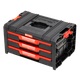Модульний ящик для інструментів з трьома висувними ящиками Qbrick System PRO Drawer 3 Toolbox Expert Red Ultra - зображення 8