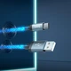 Кабель з підсвіткою USB - Type-C Hoco U112 Shine PD charging data cable 20W 1m - зображення 2