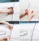 Защитные полоски накладки для автомобиля Baseus Streamlined car door bumper strip CRFZT-02 4шт Прозрачный - изображение 4