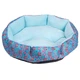 Лежак для котов собак круглый Lesko SY-2022-1208-97 Blue Owl M - изображение 1