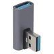 Переходник адаптер угловой USB 3.0 M/F 10Gbps Graphite (48567) - изображение 7