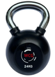 Гиря гумова з хромованою ручкою WCG 24 кг PR-24 - зображення 1