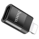 Адаптер Hoco UA17 Lightning на Type-C женский адаптер |2A, USB2.0| Черный - изображение 2