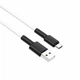 Кабель BOROFONE BX31 USB to Type-C 3A, 1m, silicone, TPE connectors, White (6931474710406) - изображение 4