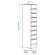 Підвісна шафа IKEA SKUBB reg 9 отделений 22 x 34 x 120 см Біла (10185588) - зображення 6