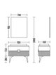 Тумба подвесная с умывальником GOLD Ban-Yom CAVALLI 90 см - изображение 2