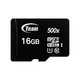 MicroSDHC 16gb uhs-i Class 10 Team Black + SD-adapter (tusdh16gcl10u03) - зображення 2