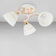 Люстра потолочная Light House SH-20460/3 WT+FG 500*500*240 E27*3 белая с золотом - изображение 1