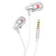 Наушники HOCO Delight built-in microphone M90 1.2м mini jack 3.5 мм silver - изображение 2