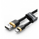 Кабель Baseus Cafule Cable USB Lightning 1м, Gold+Black (CALKLF-BV1) - изображение 2