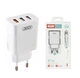 Сетевое зарядное устройство СЗУ XO XO-L72(EU) 18W 3 USB 3A с кабелем USB-Lightning White/Белый - изображение 1