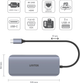 Hub USB-C Unitek D1026B 3 x USB 3.1 PD HDMI SD VGA RJ45 (4894160042828) - obraz 5