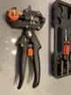 Секатор прививочный садовый Farm Tool с 3 ножами для обрезки прививки деревьев мультифункциональный Черный - изображение 2