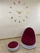 Надувний диван AIR SOFA Надувне велюрове крісло з пуфом Червоний - зображення 5