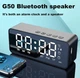 Електронний настільний годинник і Bluetooth колонка G50 з FM радіо чорний - зображення 1