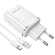 Сетевое зарядное устройство СЗУ Borofone BA54A Wide road QC3.0 (2USB) + Type-C Белый - изображение 3