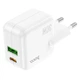 Сетевое зарядное (СЗУ) Hoco C111A PD 30W+QC3.0 Белый - изображение 3