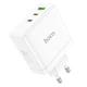 Сетевое зарядное (СЗУ) Hoco N30 Glory PD65W (2Type-C/1USB) Белый - изображение 2