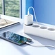 Мережевий зарядний пристрій (МЗП) Borofone BA67A PD20W+QC3.0 + Type-C + Type-C Білий - изображение 5