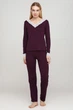 Комплект: джемпер и брюки Fleri 50(2XL) Баклажановый (69270) - изображение 1