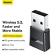 Безпровідний Bluetooth-адаптер Baseus ZJBA010001 BA07 | BT5.3, дальність 20 м | чорний - зображення 13