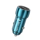 Адаптер автомобильный Tough dual port Car charger Z48 |2Type-C, 40W/3A, PD/QC| синий - изображение 2