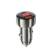 Адаптер автомобильный HOCO Leader dual-port car charger with digital display Z50 |1USB/1Type-C, 48W/3A, PD/QC| metal-grey - изображение 1