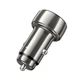 Адаптер автомобильный HOCO Leader dual-port car charger with digital display Z50 |1USB/1Type-C, 48W/3A, PD/QC| metal-grey - изображение 3