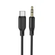 Аудиокабель BOROFONE BL18 Type-C to 3.5 mm TRS s цифровой цифровой видеонабор cable Black BL18CB - изображение 1