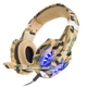 Наушники игровые KOTION G9600 LED подсветка Hi-Res Audio желтый камуфляж - изображение 1