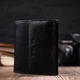 Компактный женский кошелек с вместительной монетницей на кнопке из натуральной кожи Tony Bellucci Wallet 22010 Черный - изображение 6